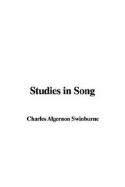 Cover of: Studies in Song