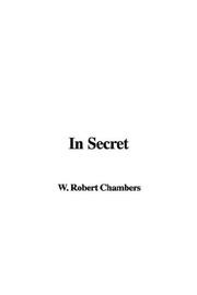 Cover of: In Secret by Robert W. Chambers