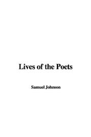 Cover of: Lives of the Poets