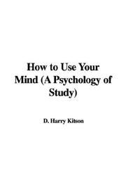 Cover of: How to use your mind