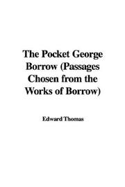 Cover of: The Pocket George Borrow (Passages Chosen from the Works of Borrow)