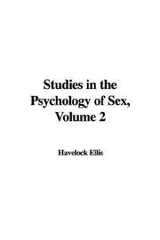Cover of: Studies in the Psychology of Sex, Volume 2