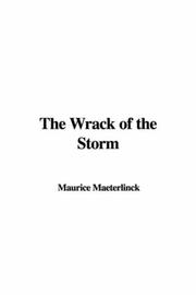 Cover of: The Wrack of the Storm by Maurice Maeterlinck