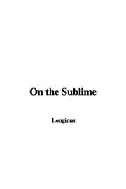 Cover of: On the Sublime by Longinus