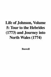 Cover of: Life of Johnson, Volume 5 by Boswell