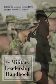 Cover of: The Military Leadership Handbook