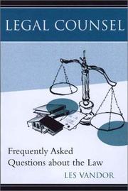Cover of: Frequently Asked Questions About the Law by Les Vandor