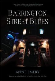 Cover of: Barrington Street Blues by Anne Emery, Anne Emery
