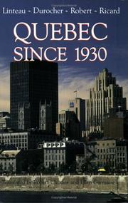 Cover of Quebec since 1930