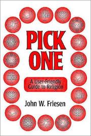 Cover of: Pick One by John Friesen, John W. Friesen