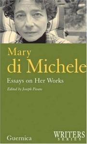 Cover of: Mary di Michele by Joseph Pivato