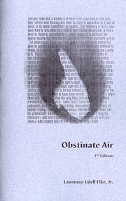 Cover of: Obstinate Air by Lawrence Udell Fike Jr.