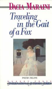 Cover of: Travelling in the Gait of a Fox by Dacia Maraini