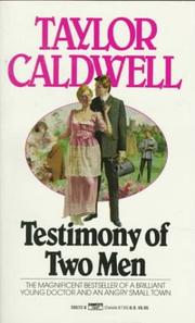 Cover of: Testimony of Two Men by Taylor Caldwell