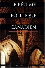 Cover of: Le Regime Politique Canadien