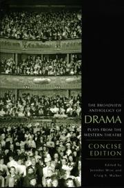 Cover of: The Broadview Anthology of Drama, concise edition | 
