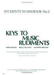 Cover of: Keys to Music Rudiments, Book 2