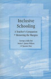 Cover of: Inclusive Schooling: A Teacher's Companion to Removing the Margins