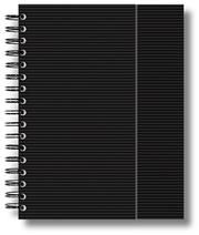 Wire-O Designer Black Ribbed Unlined by The Paperblanks Book Company