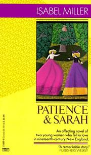Cover of: Patience & Sarah
