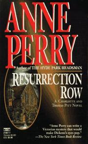 Cover of: Resurrection Row by Anne Perry