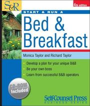 Cover of: Start & Run a Bed & Breakfast (Start & Run a)