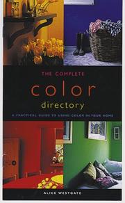 Cover of: The Complete Color Directory  by Alice Westgate, Alice Westgate