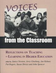 Cover of: Voices From the Classroom by Janice Newton