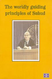 Cover of: The Worldly Guiding Principles of Subud by Tomomi Hattori, Tomomi Hattori