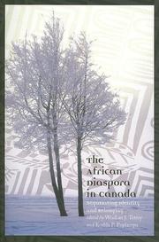 Cover of: The African Diaspora in Canada