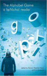 Cover of: The Alphabet Game: A bpNichol Reader