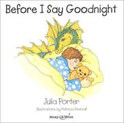 Cover of: Before I Say Goodnight