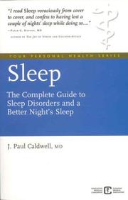 Cover of: Sleep by J. Paul Caldwell, J. Paul Caldwell