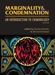 Cover of: Marginality & Condemnation: An Introduction to Criminology