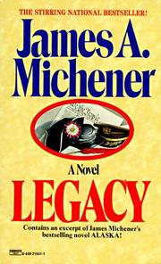 Cover of: Legacy by James A. Michener