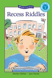 Cover of: Recess Riddles