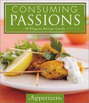 Cover of: Appetizers: Consuming Passions - 18 Elegant Recipe Cards