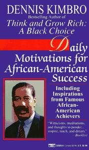 Cover of: Daily Motivations for African-American Success: Including Inspirations from Famous African-American Achievers