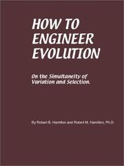 Cover of: How to Engineer Evolution by R. M. Hamilton