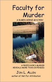 Cover of: Faculty for Murder (Ruben Keene Mysteries, #1)