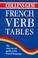 Cover of: Collins Gem French Verb Tables (Collins Gems)