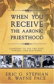 Cover of: When You Receive the Aaronic Priesthood