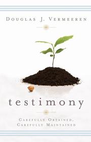 Cover of: Testimony