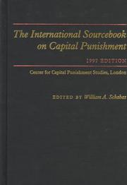 Cover of: The International Sourcebook On Capital Punishment, 1997 Edition (International Sourcebook on Capital Punishment)