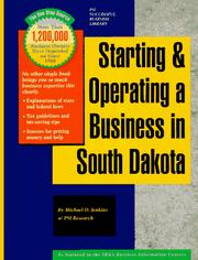 Cover of: Starting and Operating a Business in South Dakota by Michael D. Jenkins