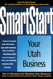 Cover of: SmartStart Your Utah Business by Oasis Press Editors
