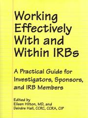 Working Effectively With and Within IRBs by Eileen Hilton