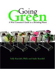 Cover of: Going Green: A Wise Consumer's Guide to a Shrinking Planet