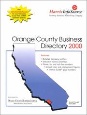 Cover of: Orange County Business Directory 2000