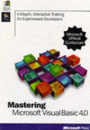 Cover of: Mastering Microsoft Visual Basic 4.0 (Microsoft Mastering Series)